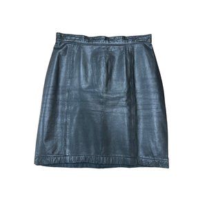 Black Leather Skirt Petite